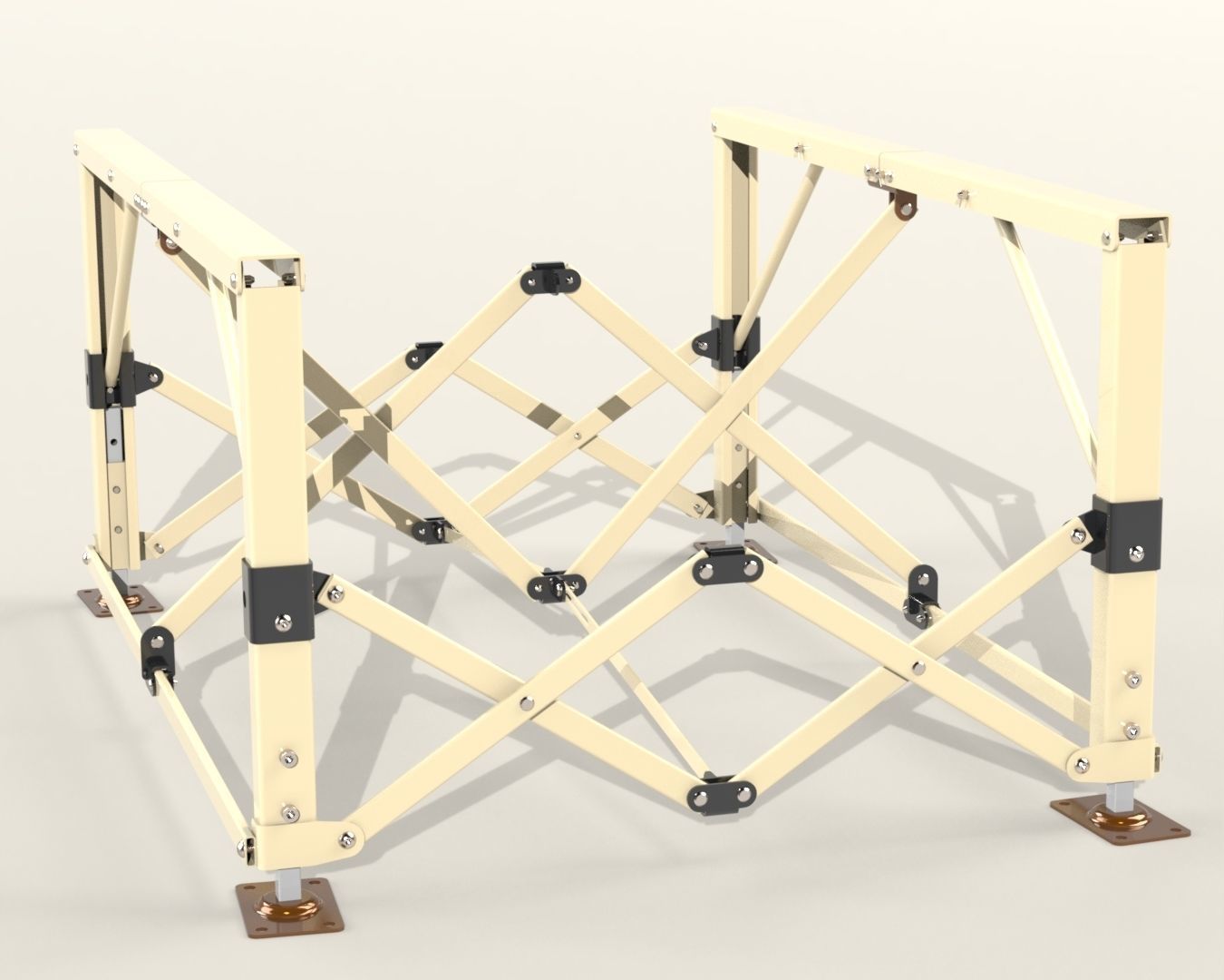 Folding Frame Stand V2 3D model_3