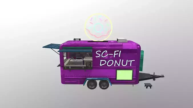  Cyberpunk City - Donut Caravan