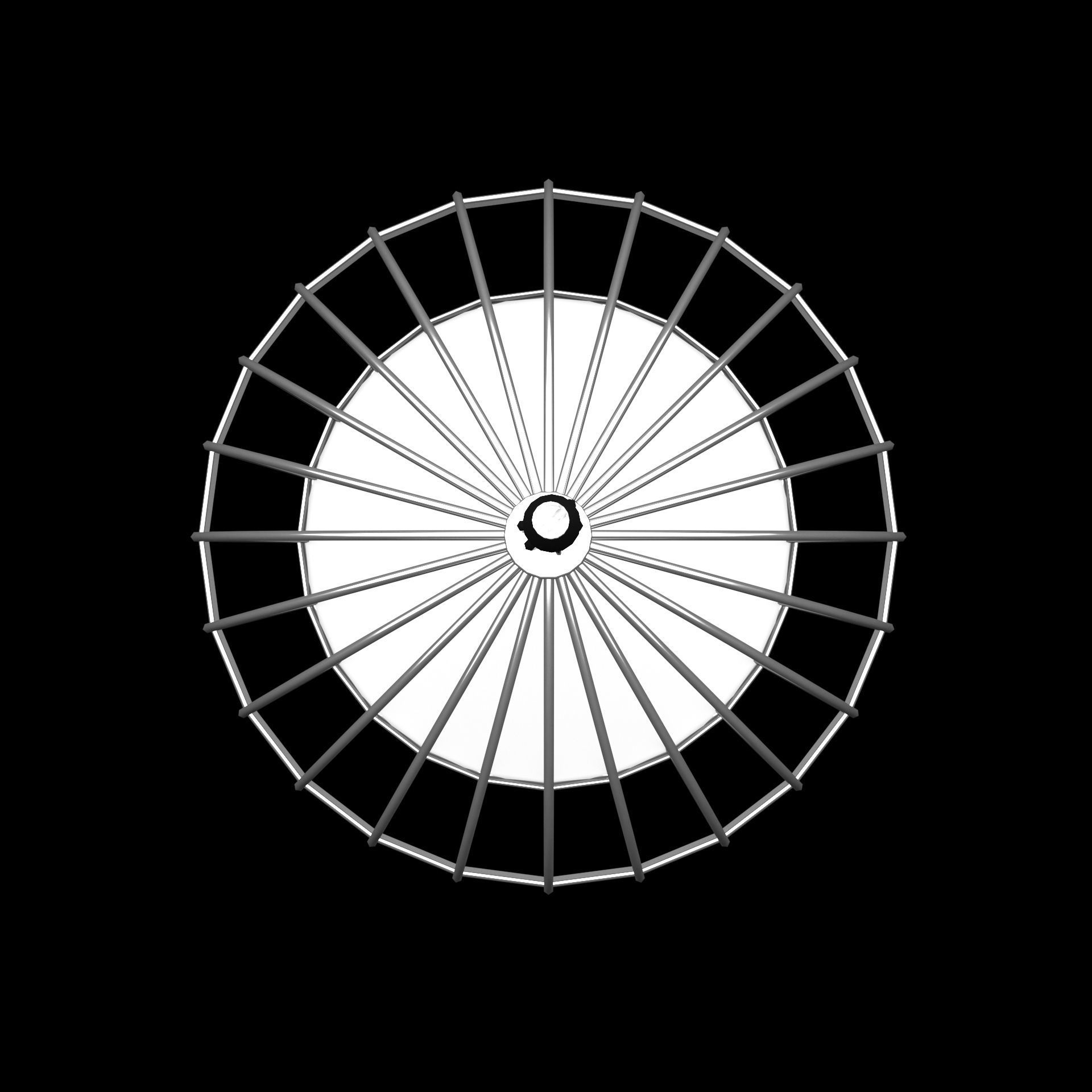 Low-poly Bird Cage 1 Low-poly 3D model_3