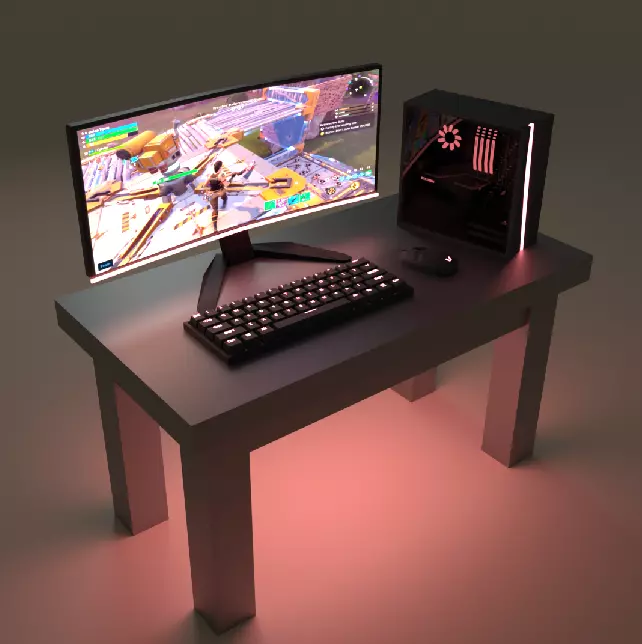 model is a computer  3D model_0