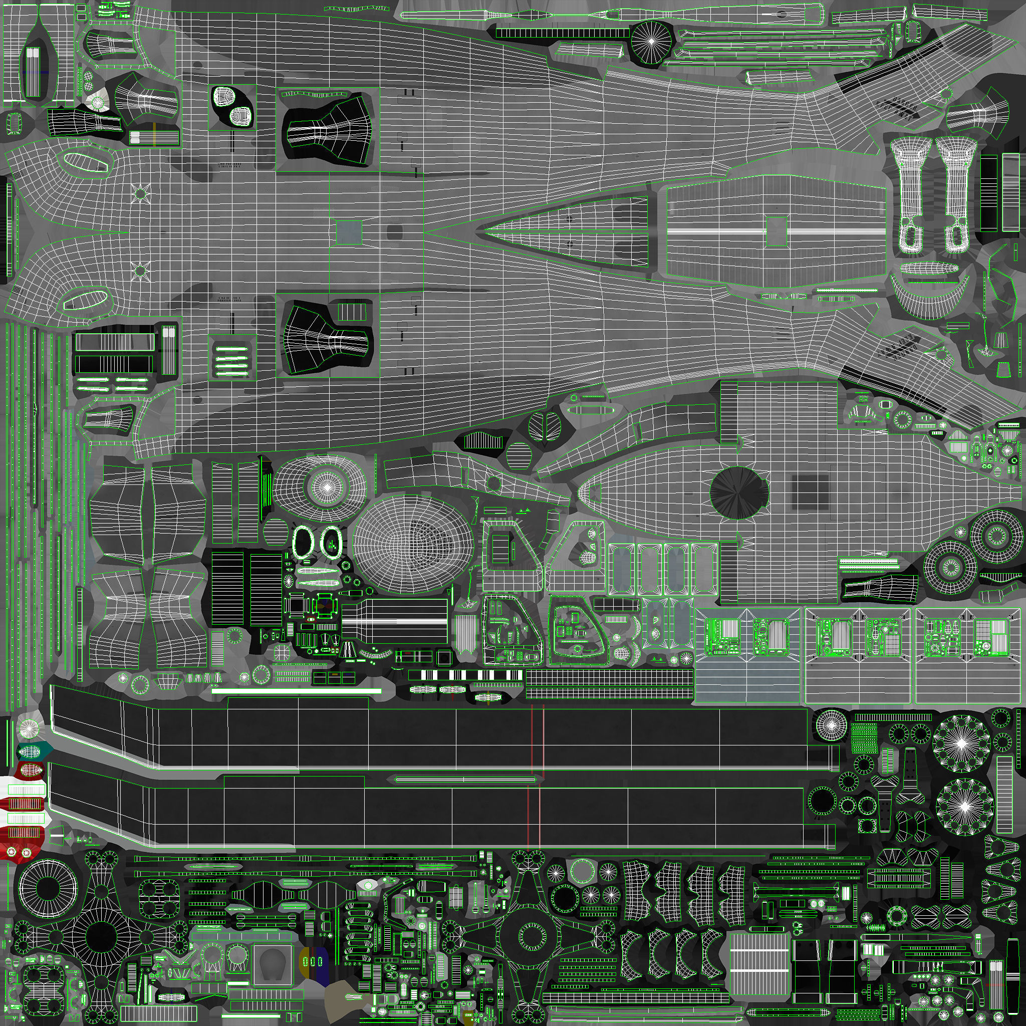 UH-60 Black Hawk Grey Basic Animation Low-poly 3D model_34