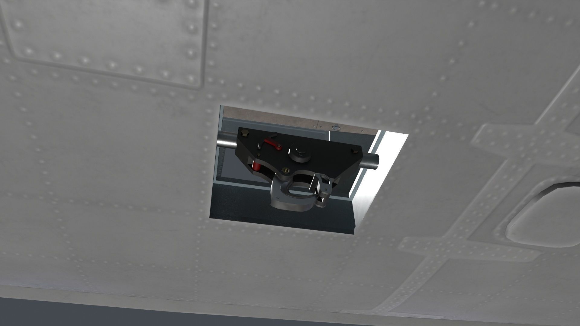 UH-60 Black Hawk Grey Basic Animation Low-poly 3D model_21