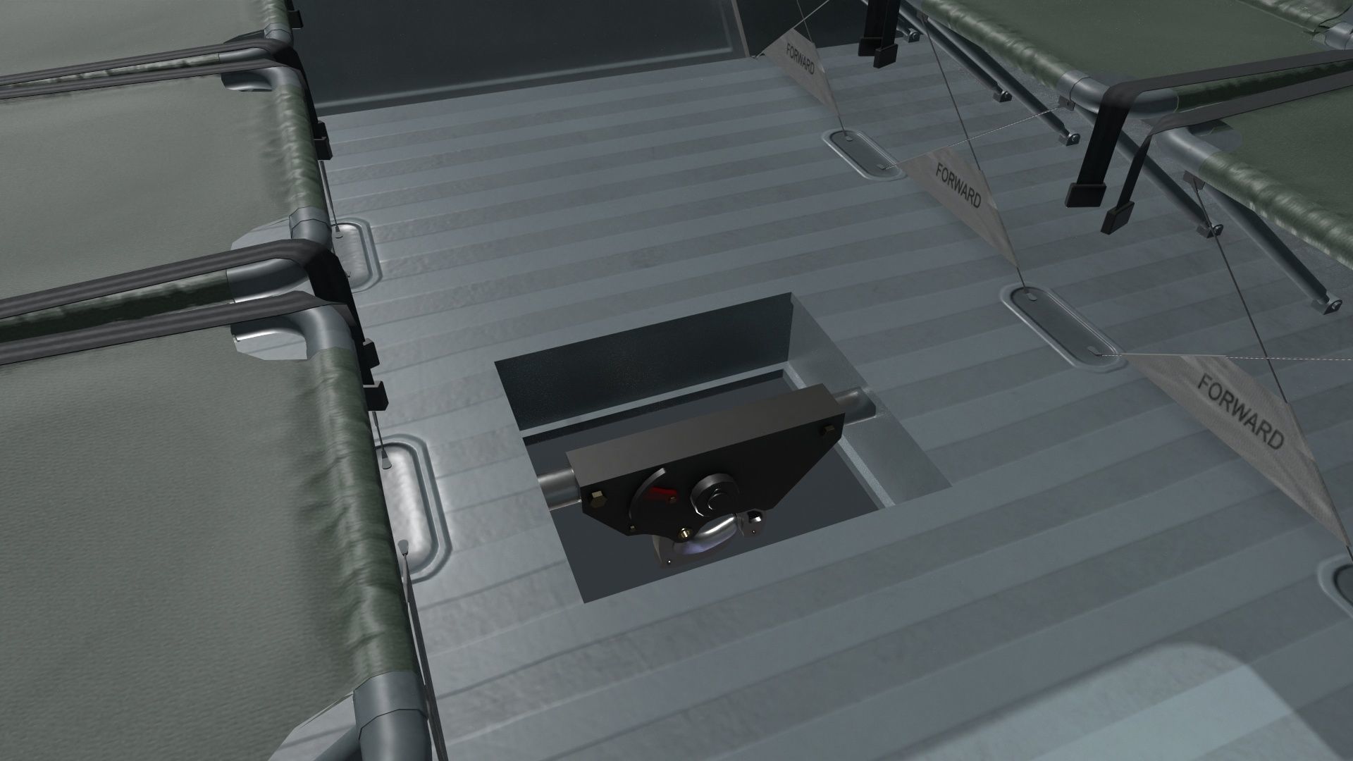 UH-60 Black Hawk Grey Basic Animation Low-poly 3D model_22