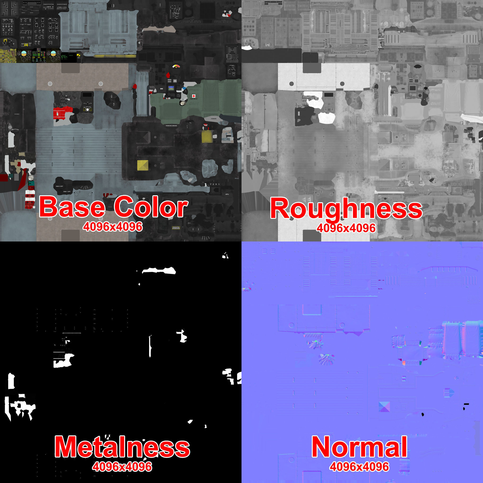 UH-60 Black Hawk Dark Basic Animation 3D model_32