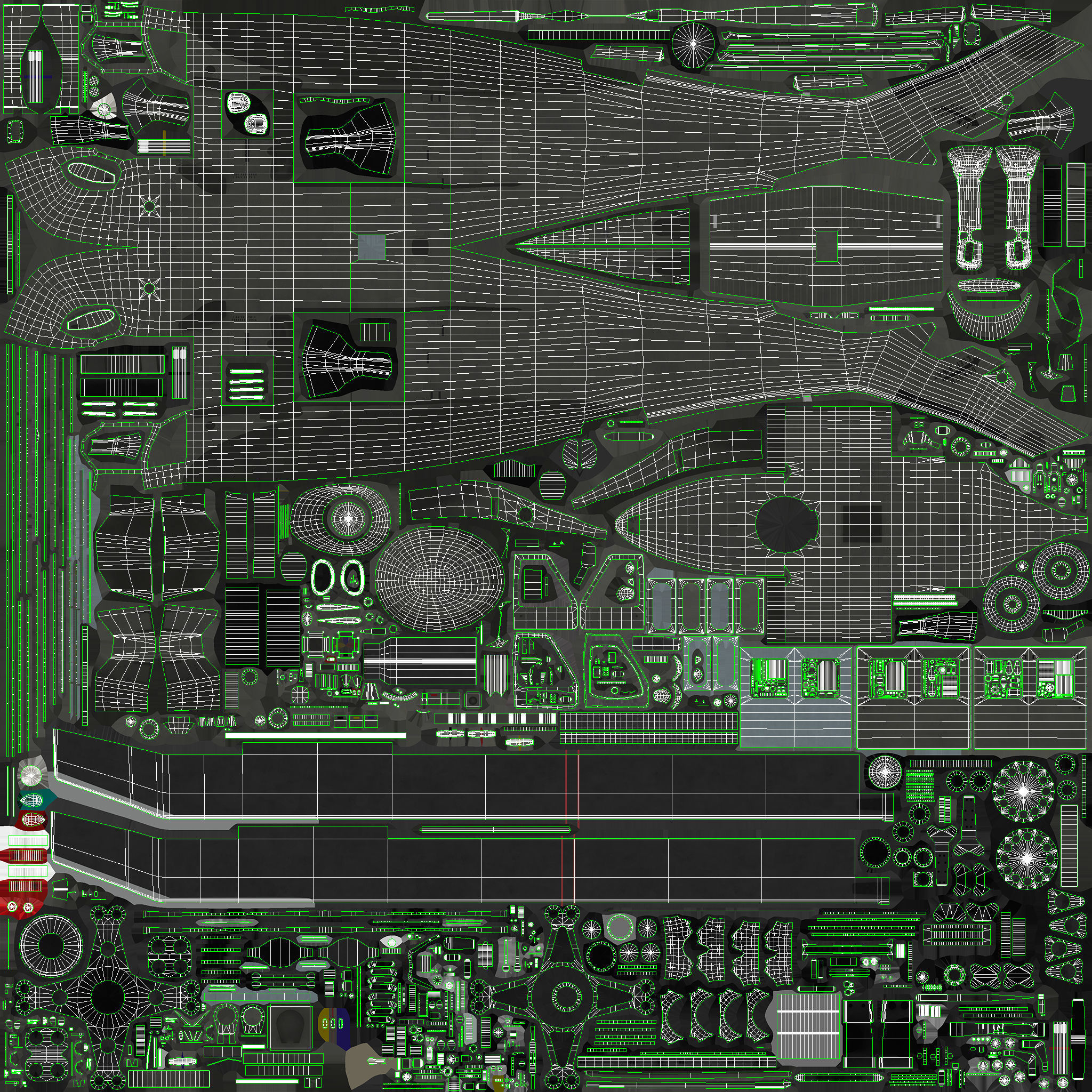 UH-60 Black Hawk Dark Basic Animation 3D model_34