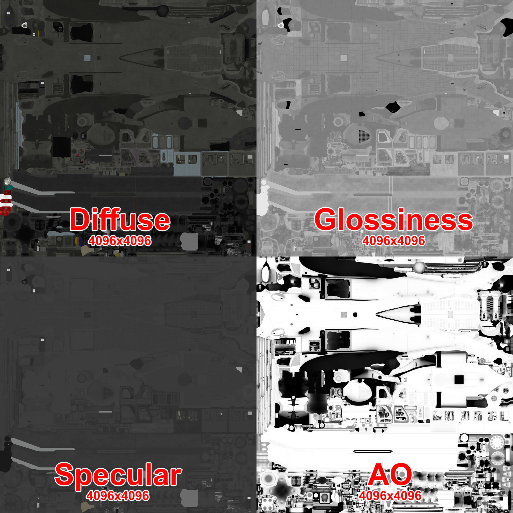 UH-60 Black Hawk Dark Basic Animation 3D model_31