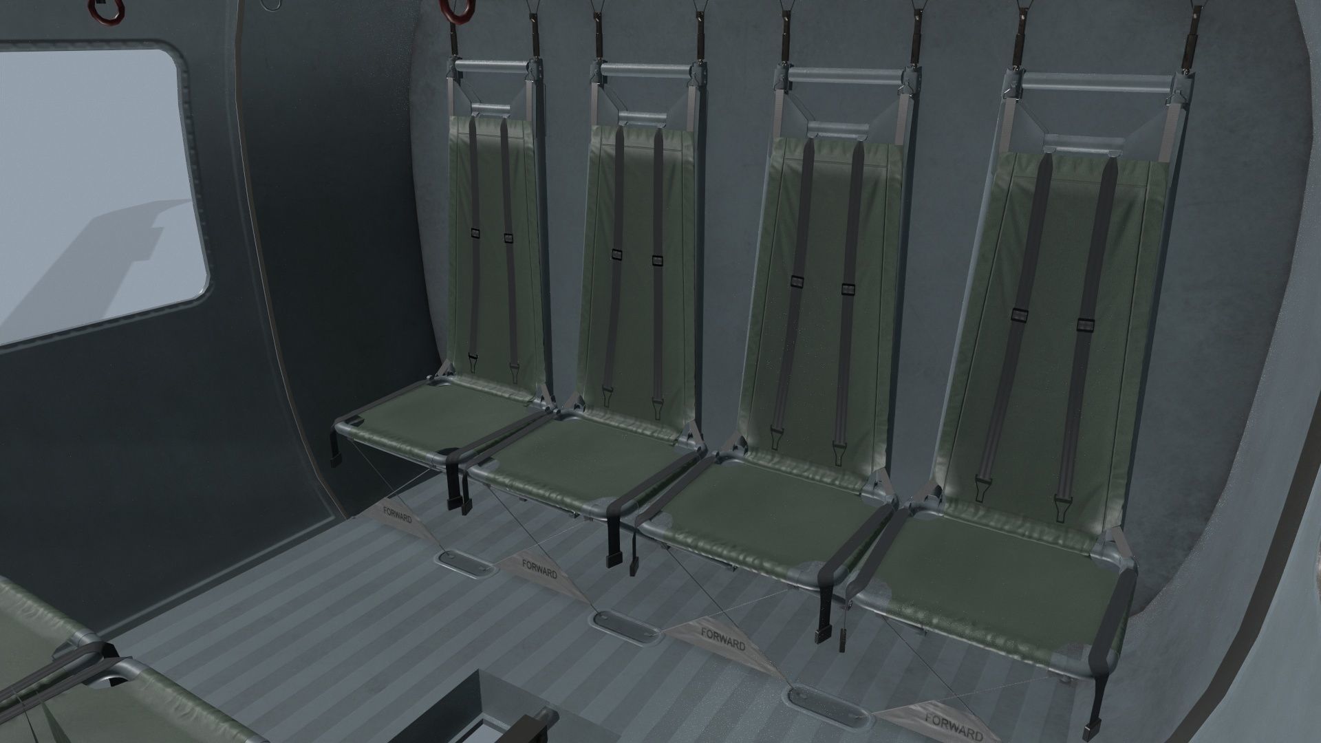 UH-60 Black Hawk Dark Basic Animation 3D model_20