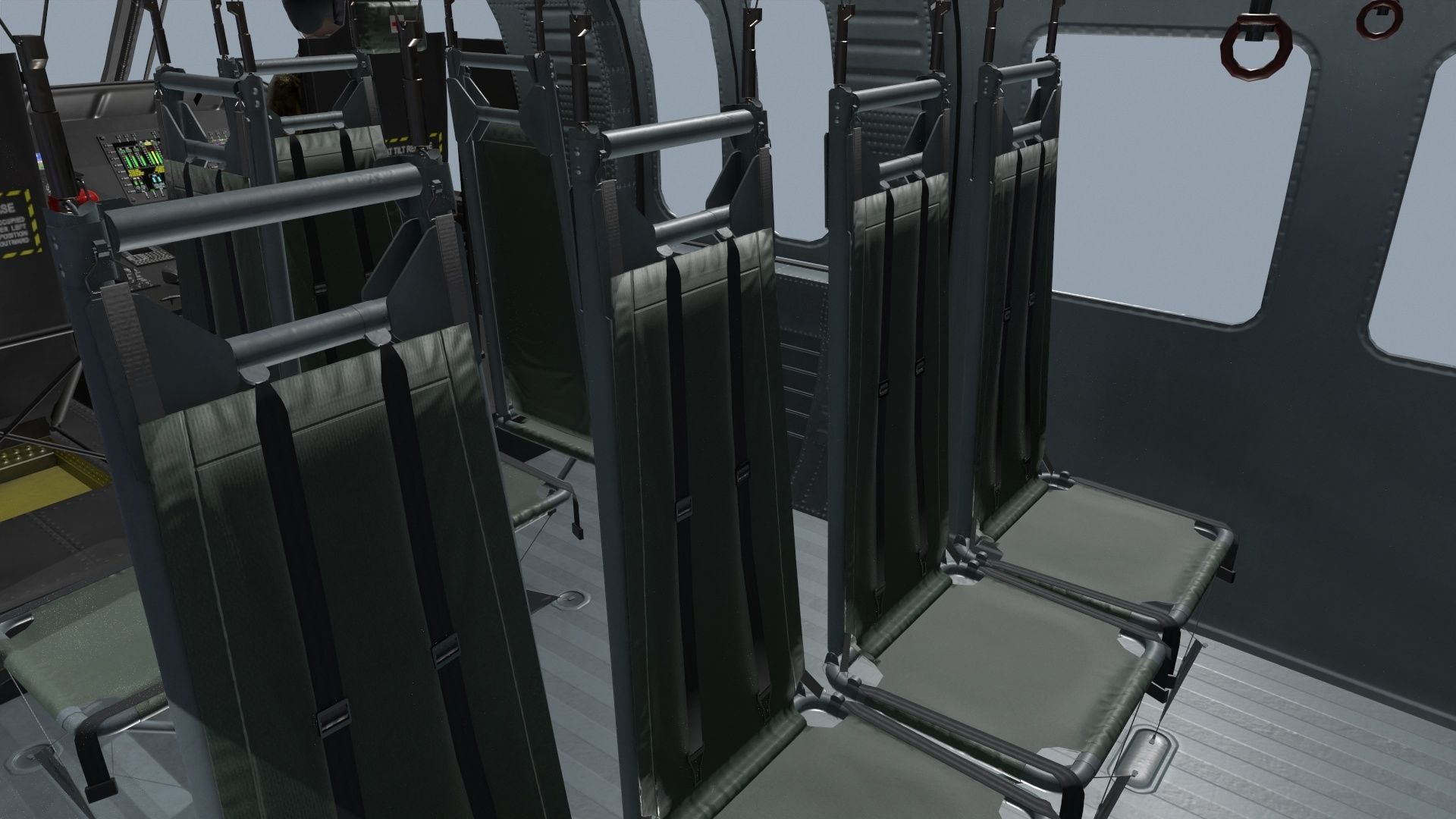 UH-60 Black Hawk Dark Basic Animation 3D model_16