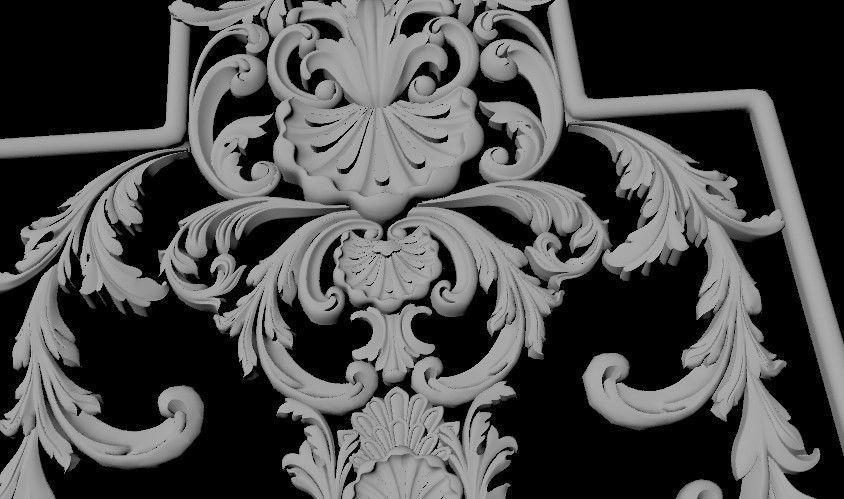 dekor ornate design 3D model_2
