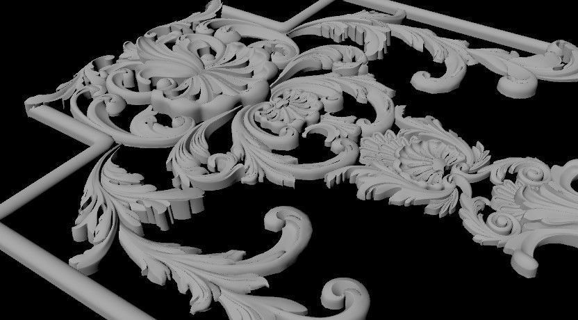 dekor ornate design 3D model_1