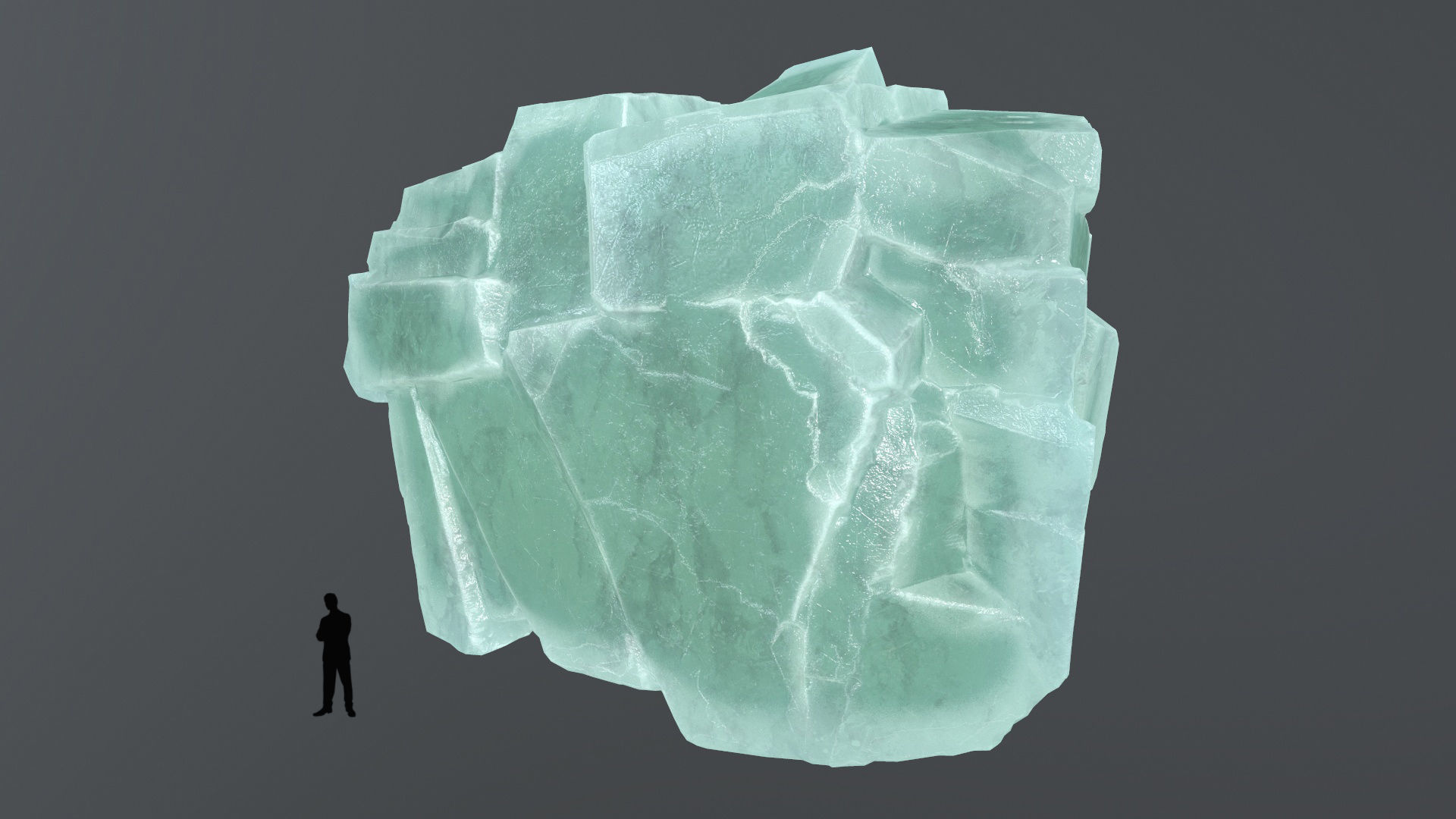 ice rocks Low-poly 3D model_6