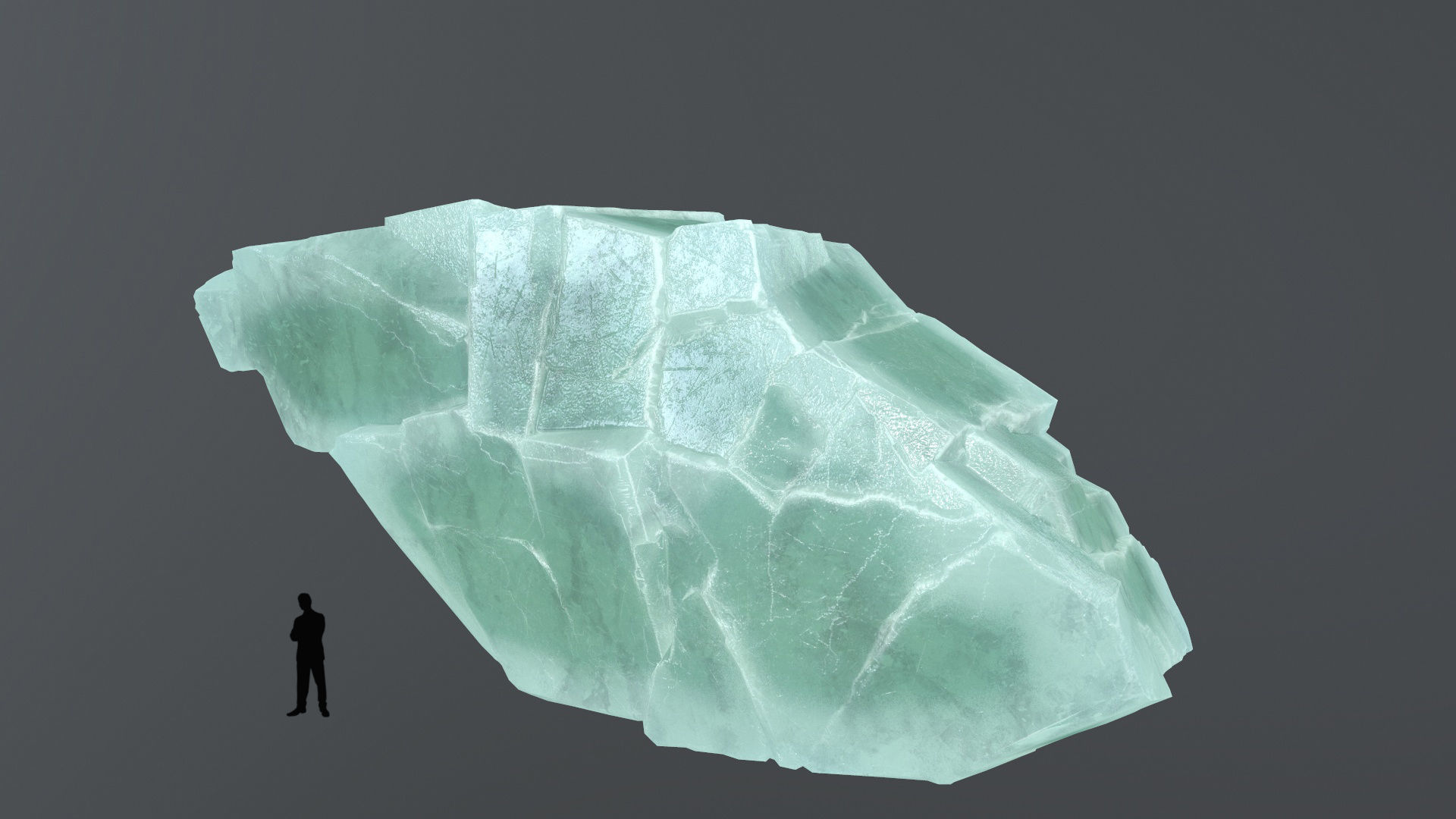 ice rocks Low-poly 3D model_5