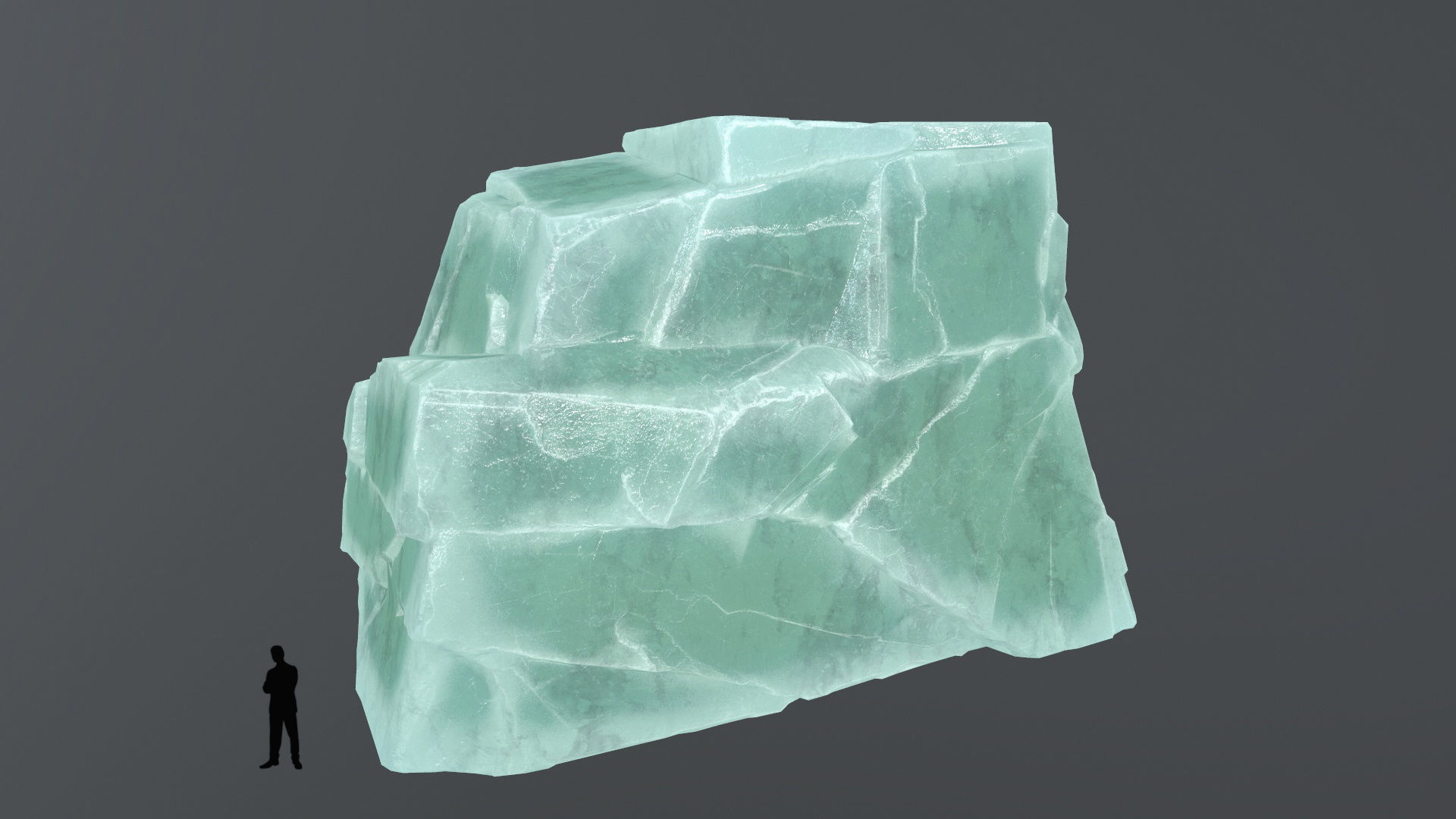 ice rocks Low-poly 3D model_7