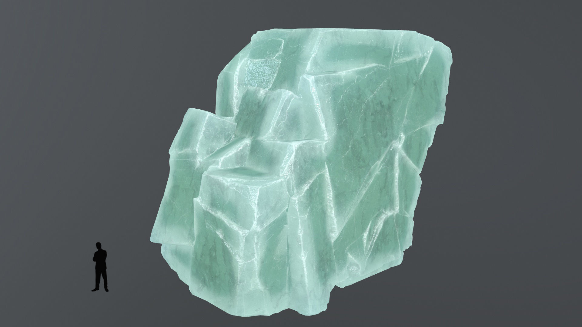 ice rocks Low-poly 3D model_4