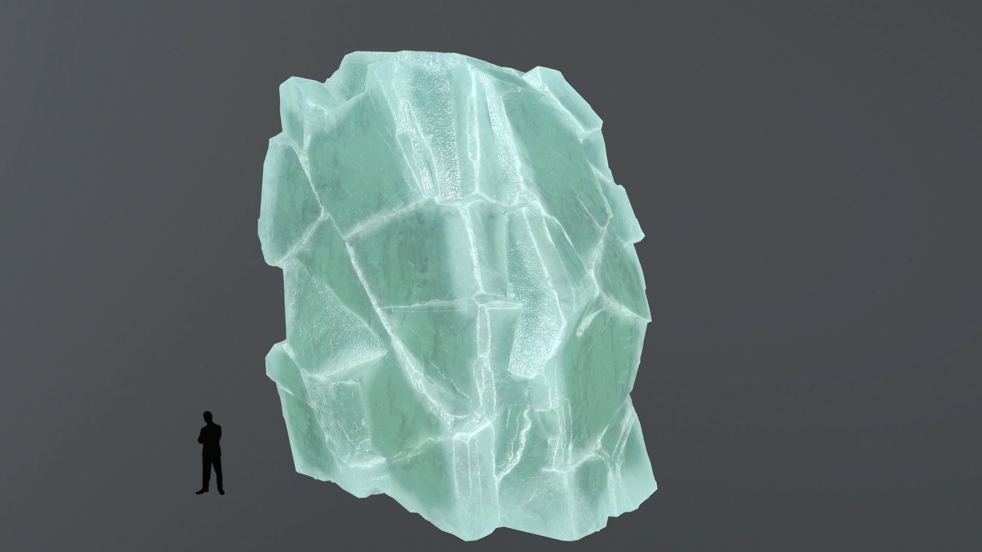 ice rocks Low-poly 3D model_3
