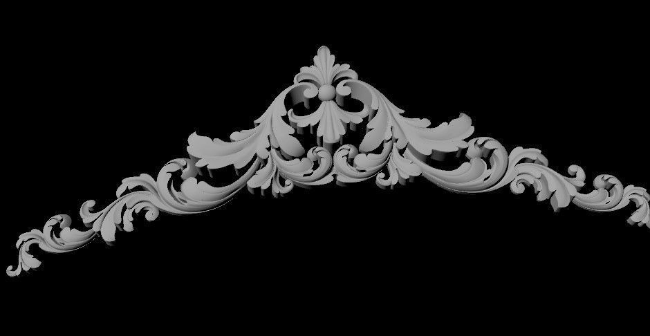 dekor ornate crown 3D model_1