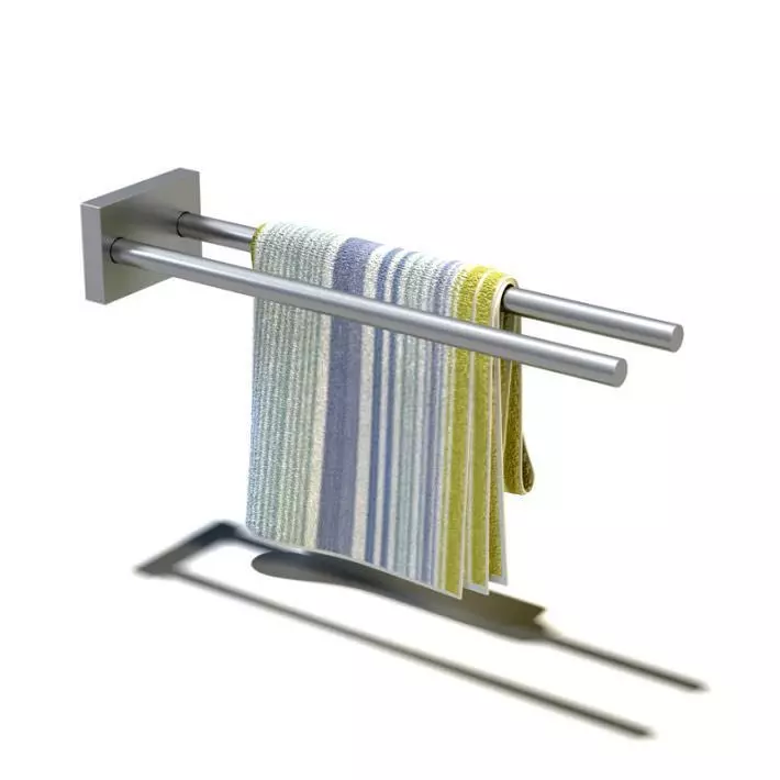 Steel Towel Rack 3D model