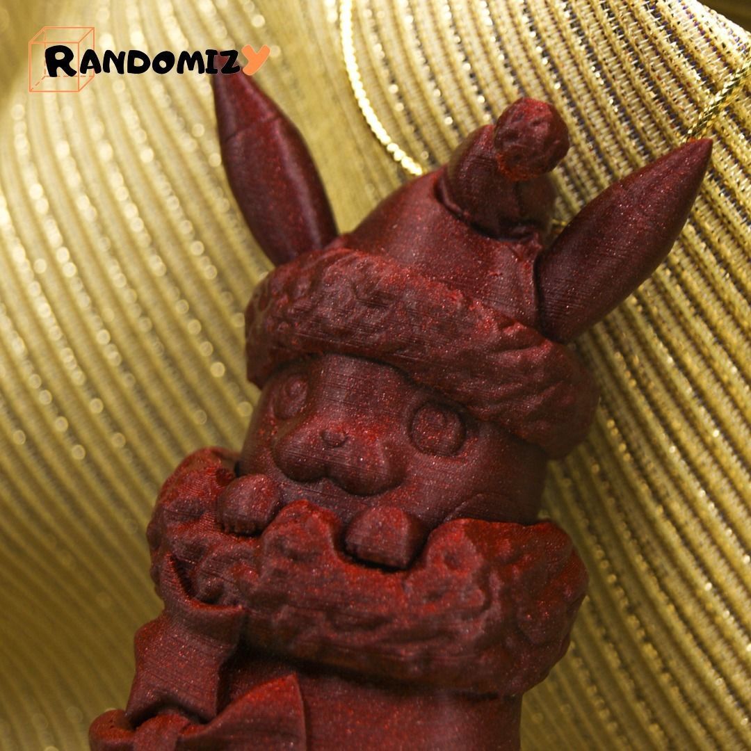 Christmas Pikachu Decoration FanArt Free 3D print model_2
