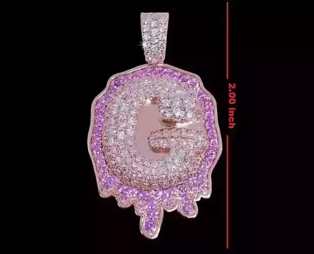 Hihop G pendent 3 inch and 2 inch