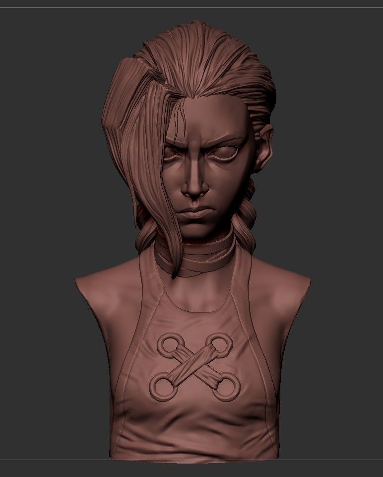Jinx bust - Arcane 3D print model_4