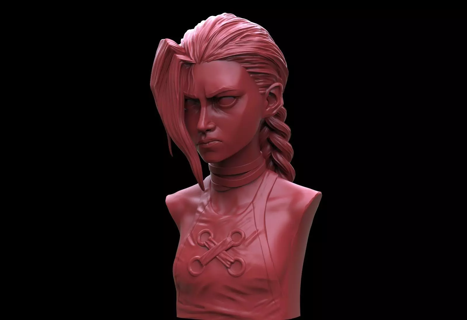 Jinx bust - Arcane 3D print model_0