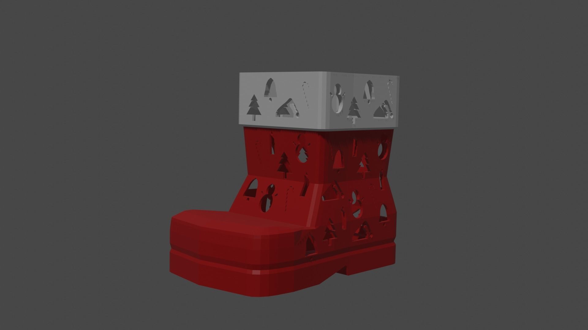 Xmas Boot 3D print model_1