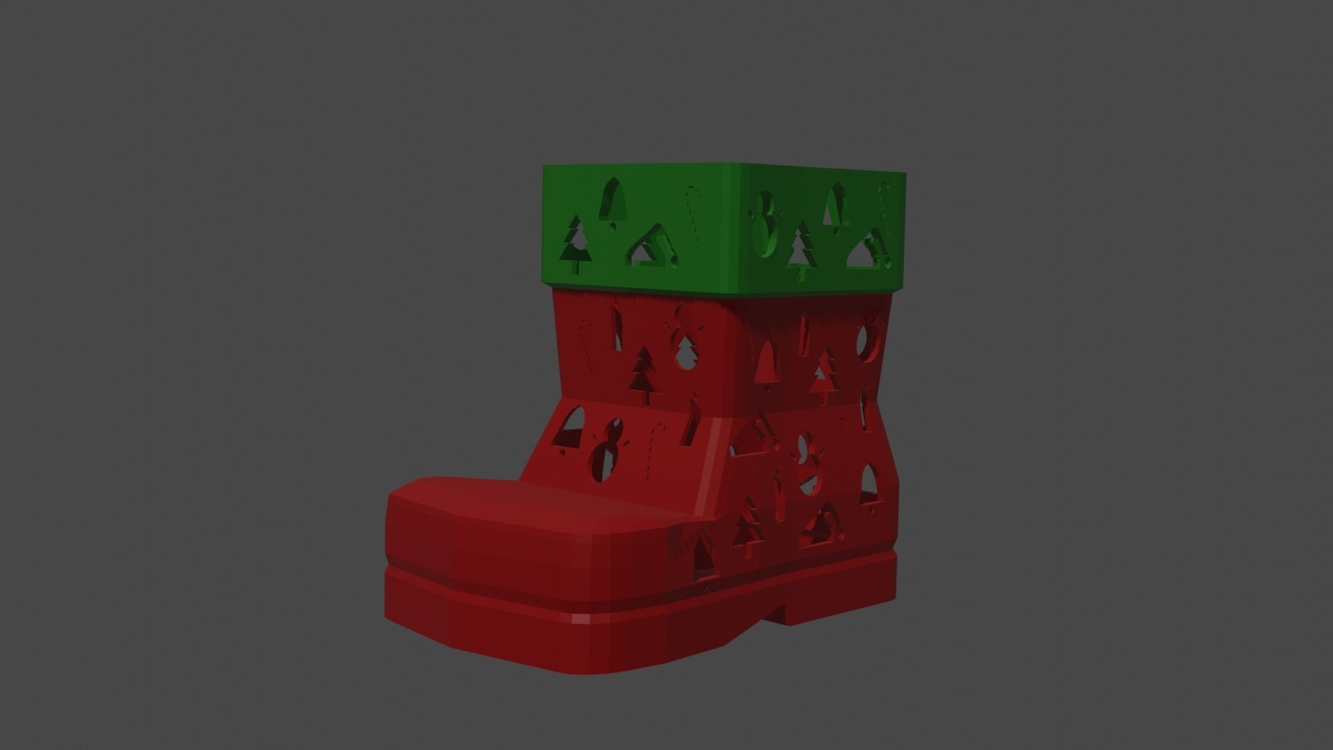 Xmas Boot 3D print model_2