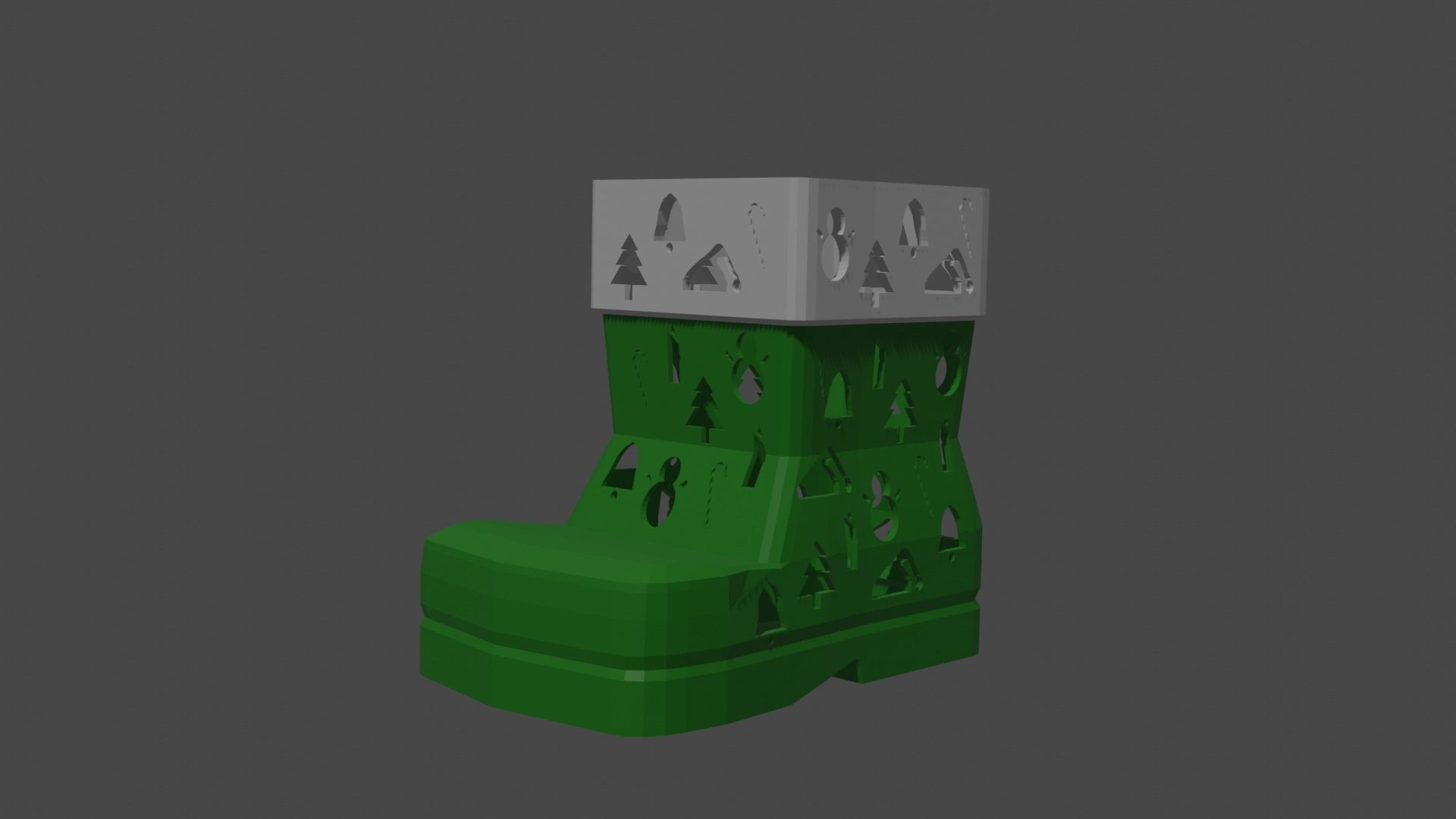 Xmas Boot 3D print model_4