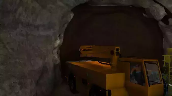 Tunnel Construction - Shotcrete Process 3D model
