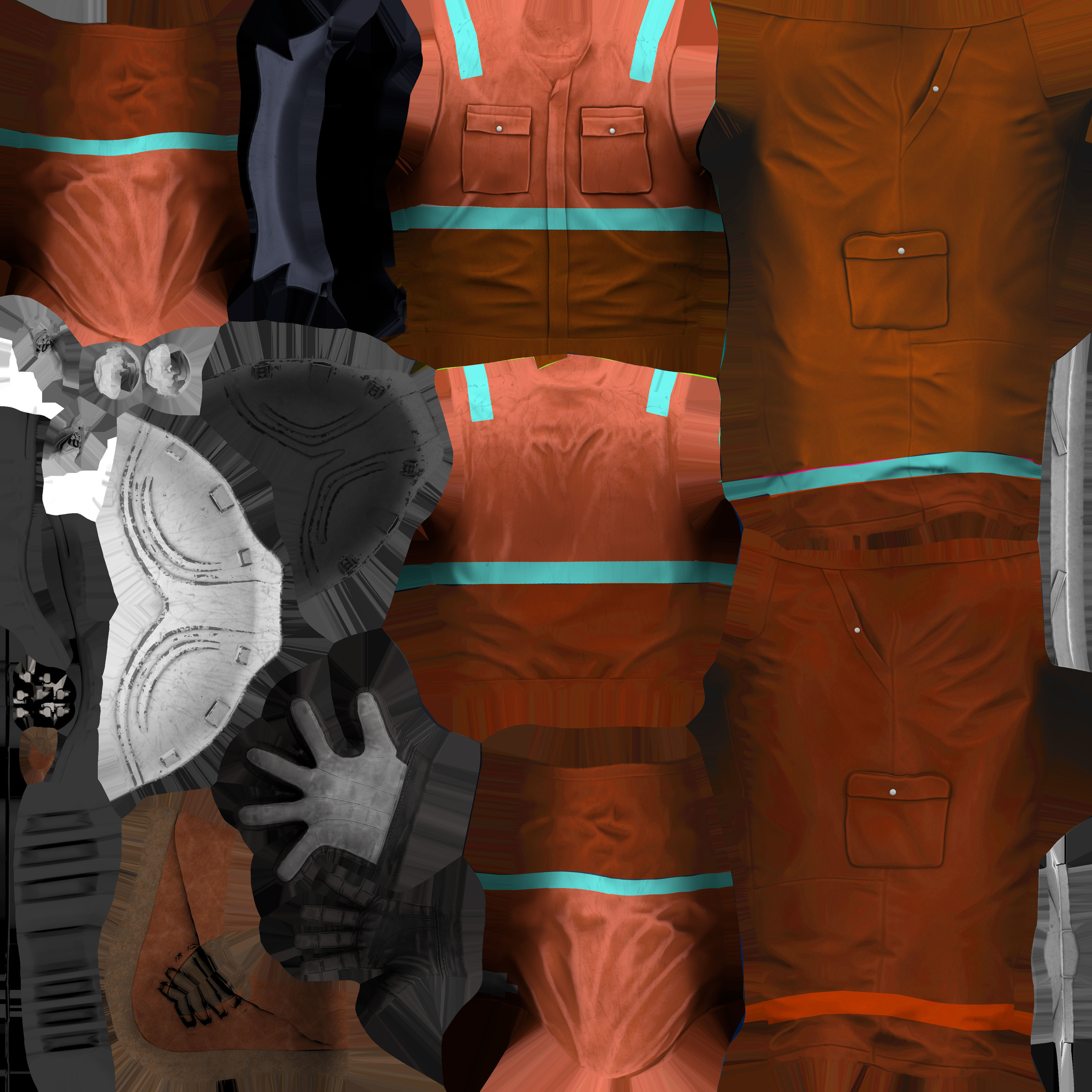 Tunnel Construction - Shotcrete Process 3D model_3