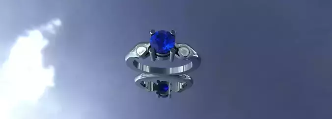 Ladies Solitaire Ring Size 7 Round Diamond Gold Platinum Silver