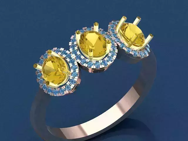 two tone ring 3D print model