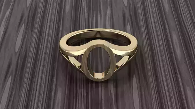 Jewelry Alphabet Ring O