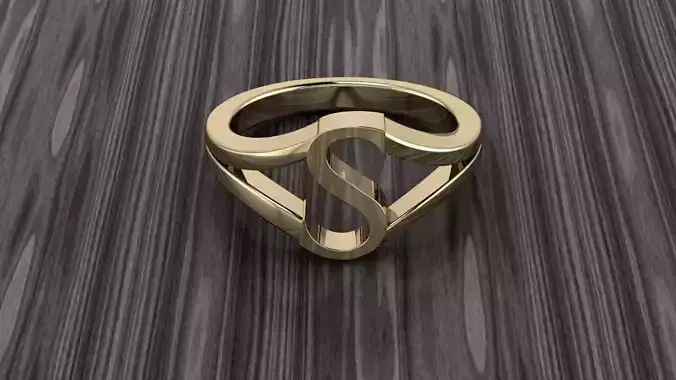 Jewelry Alphabet Ring S