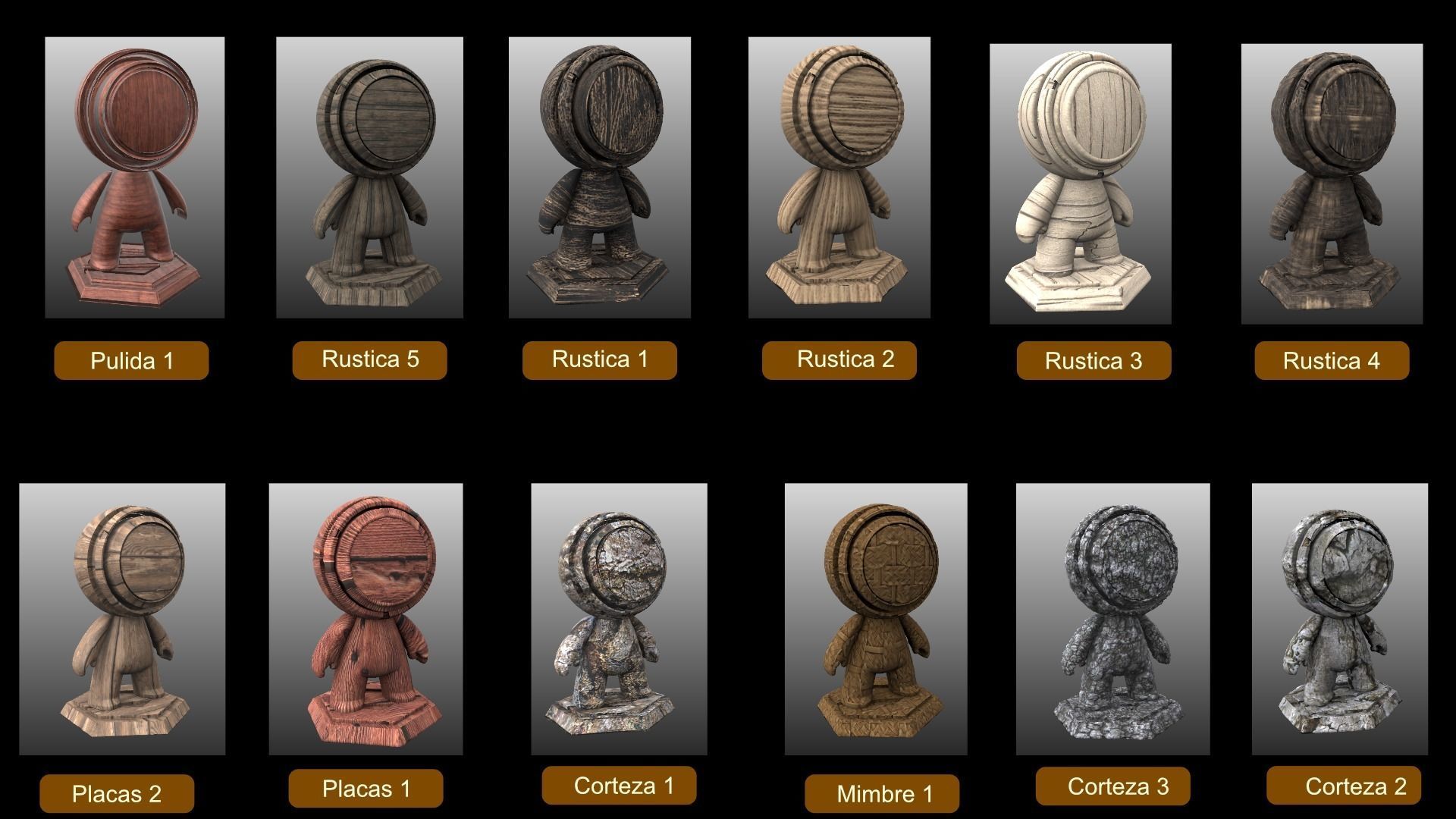 Woods  24 PBR Tileable Textures Texture_2