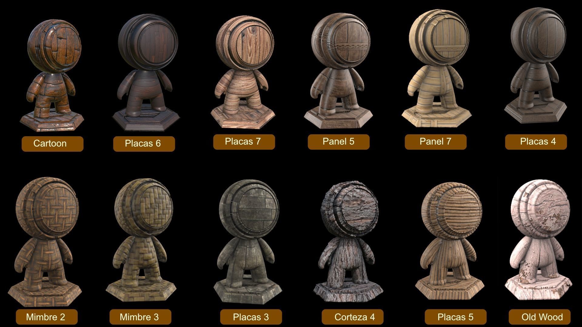 Woods  24 PBR Tileable Textures Texture_1