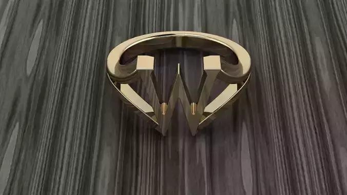 Jewelry Alphabet Ring W