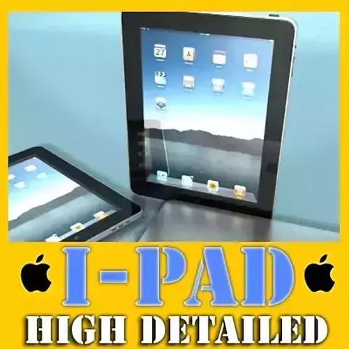 Realistic Apple Ipad High Detail 3D model