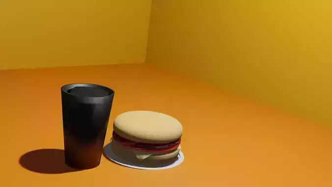 burger hamburger and cup