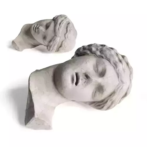 Aphrodite head sculpture
