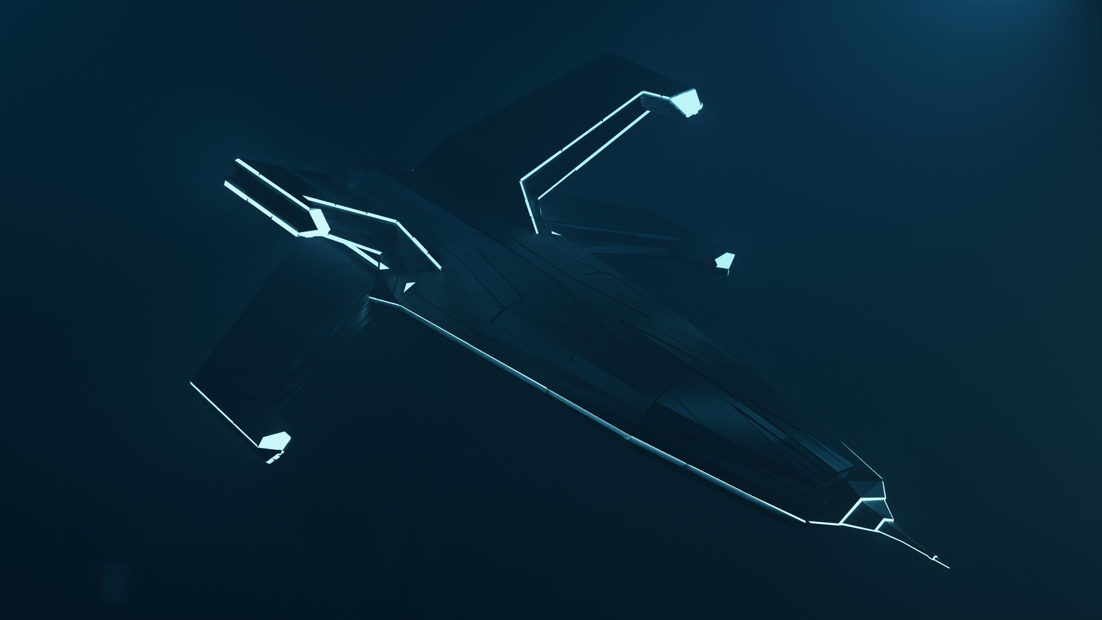 Sci-fi Ship 3D model_2