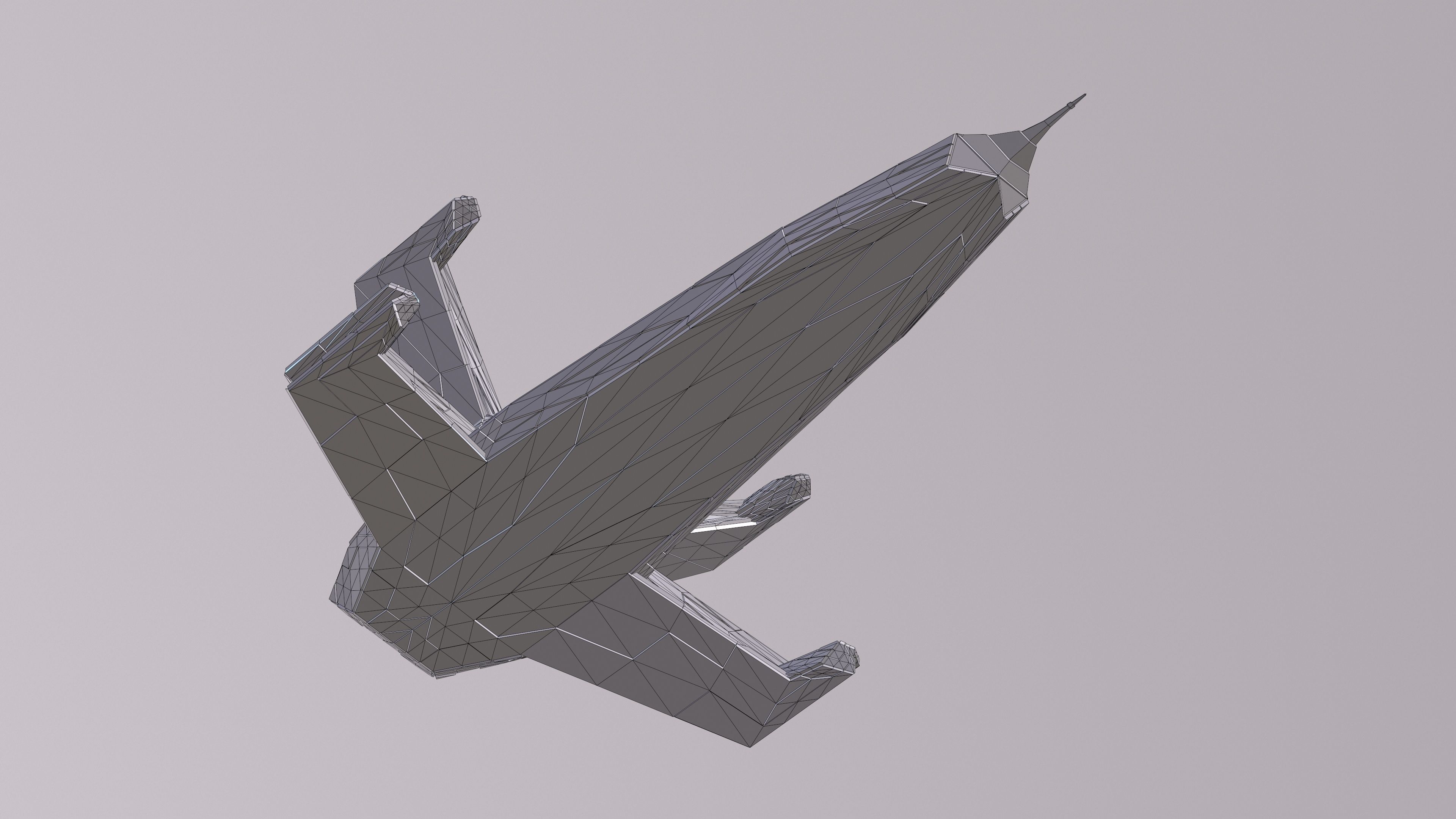 Sci-fi Ship 3D model_6