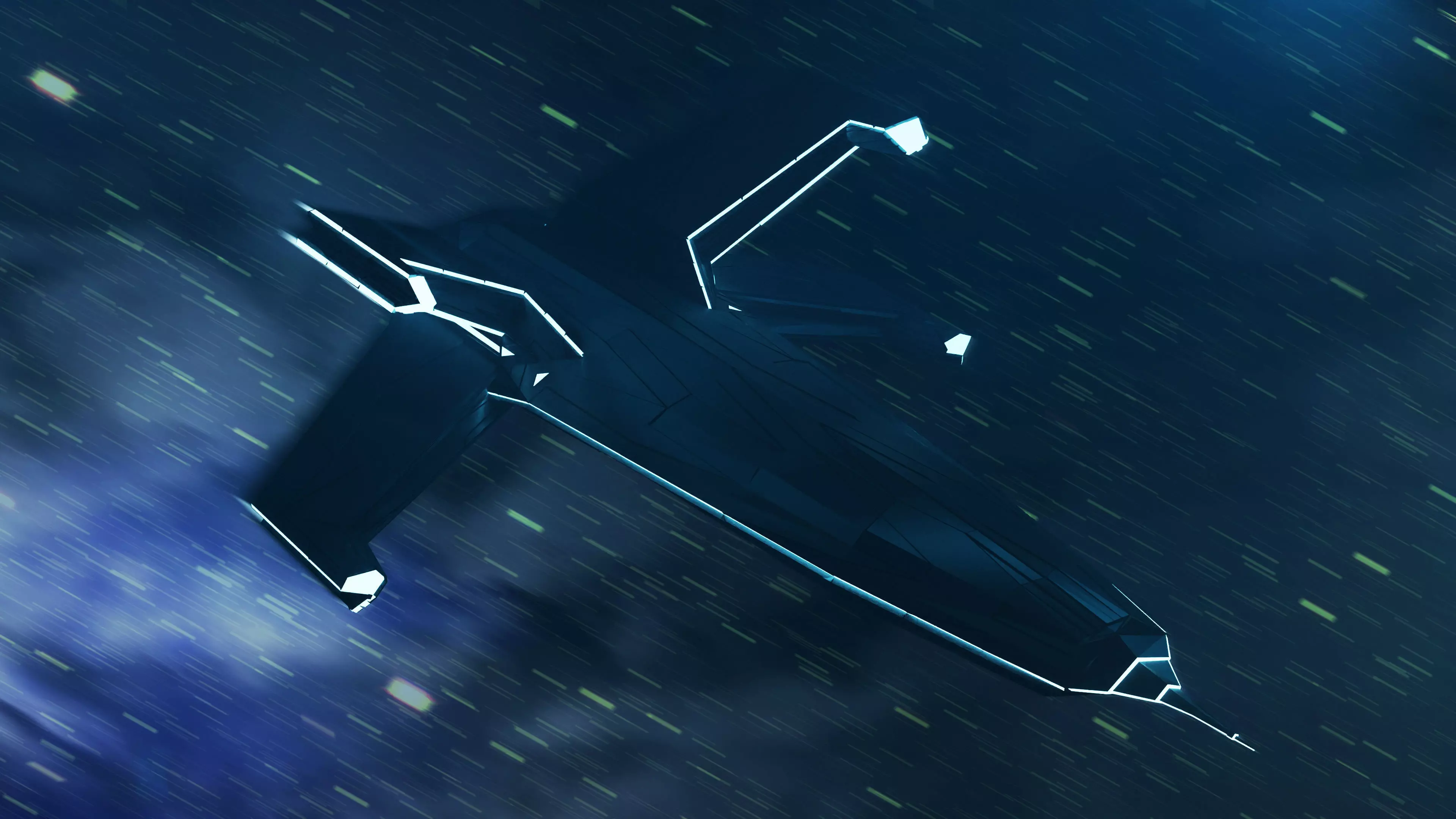 Sci-fi Ship 3D model_0