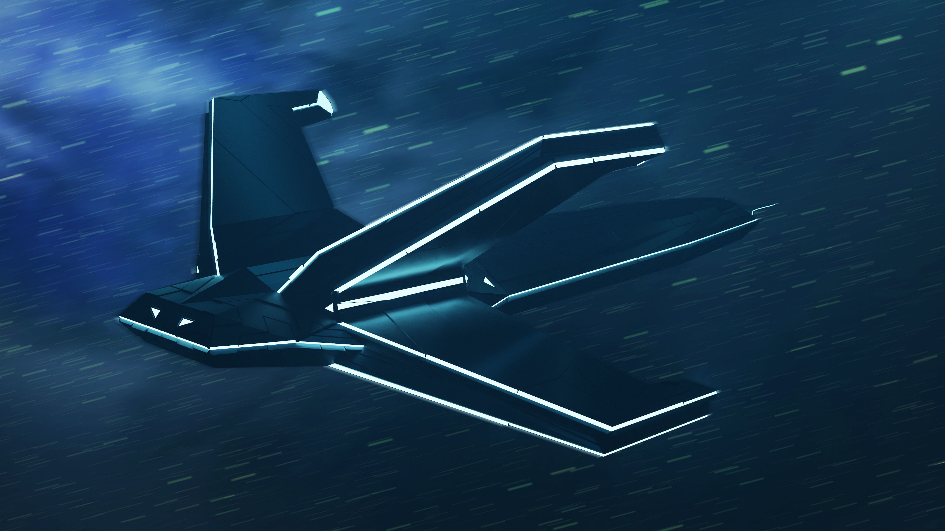 Sci-fi Ship 3D model_1