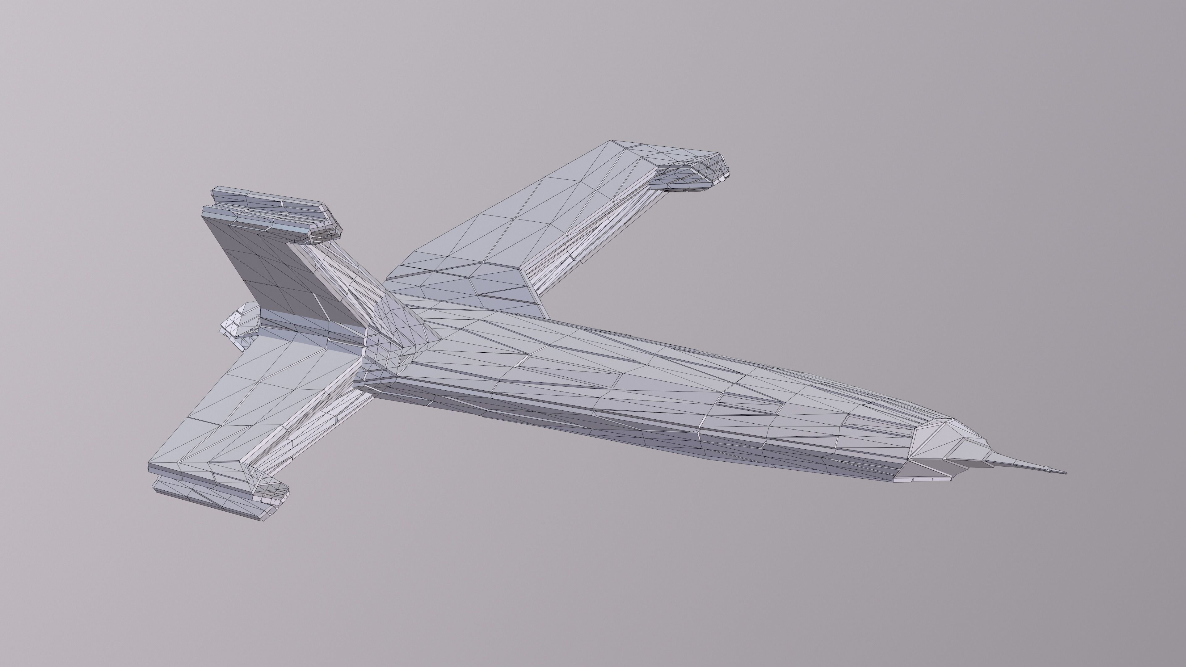 Sci-fi Ship 3D model_5