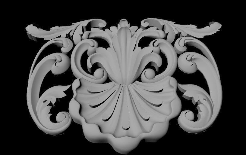 dekor ornate carving 3D model_1