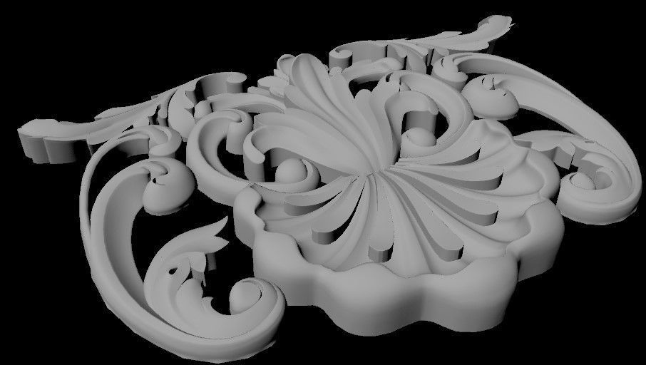 dekor ornate carving 3D model_2