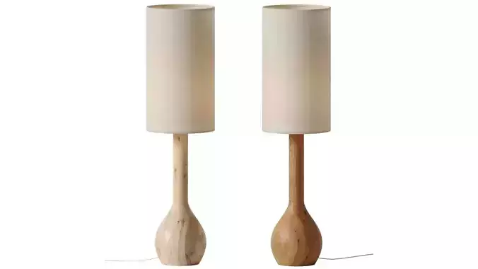 HAND TURNED LAMP - Snelling 3D model