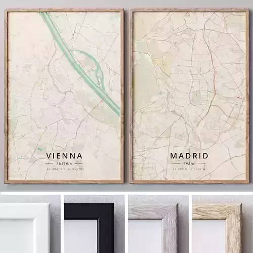 Set of large wall paintings 457