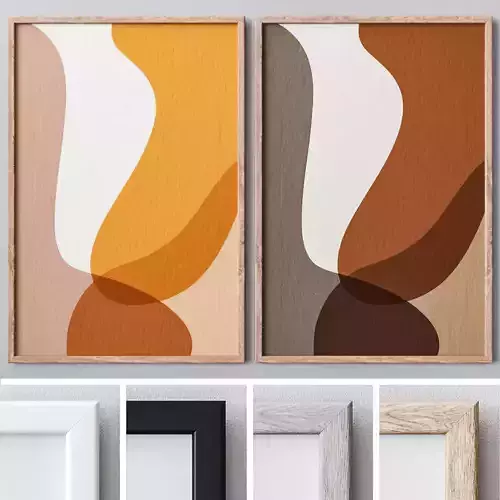 Set of large wall paintings 458